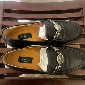 Istante Italian leather slip on shoes, black, size 41.5 IT/8.5 US Shoes | Istante Italian Leather Slip On Shoes Black Size 415  main image 2